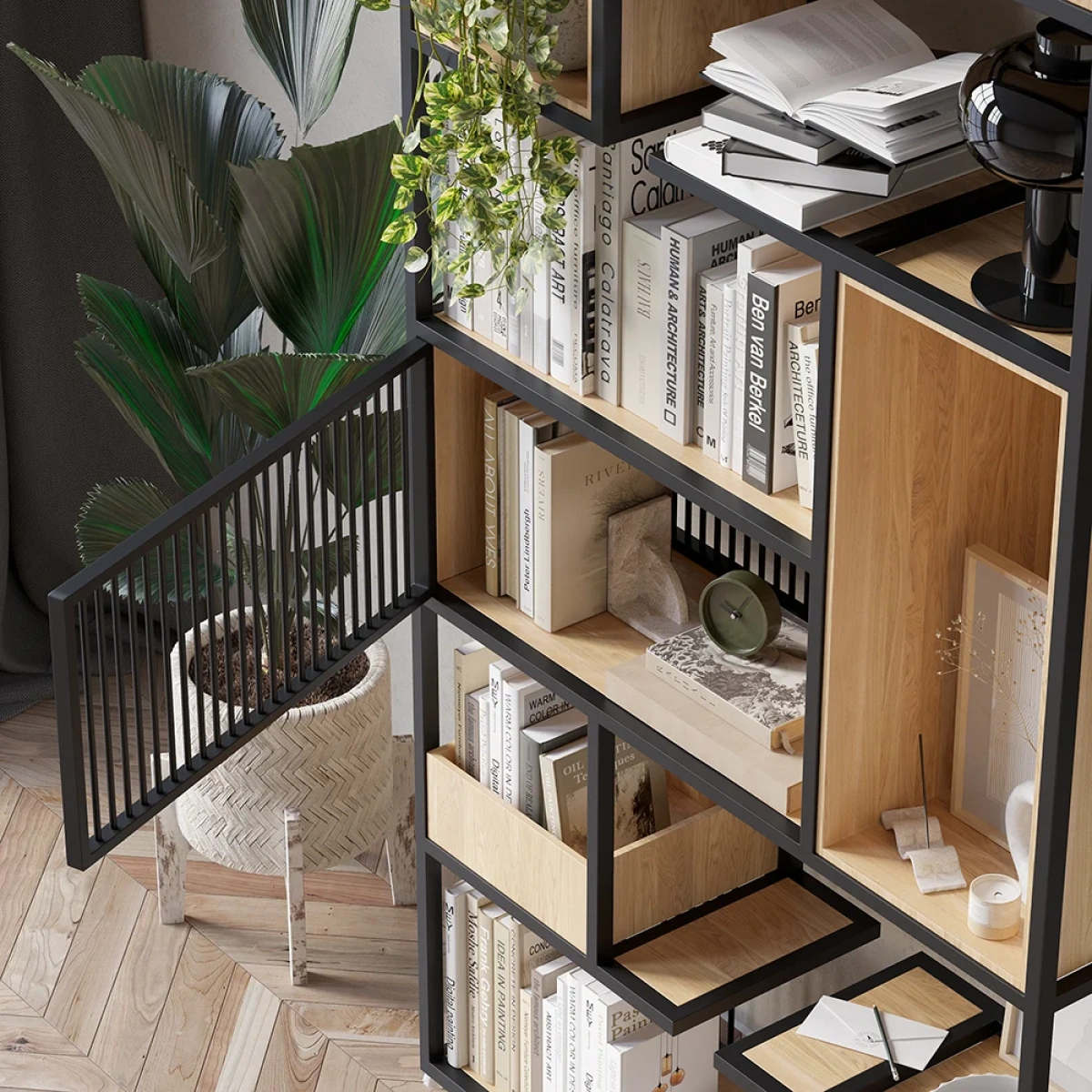 Nairobi Bookcase - Natural Wood - Image 4