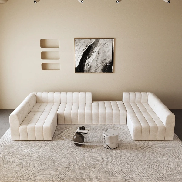 Sofa Loria L-Shaped Sectional Natural wood