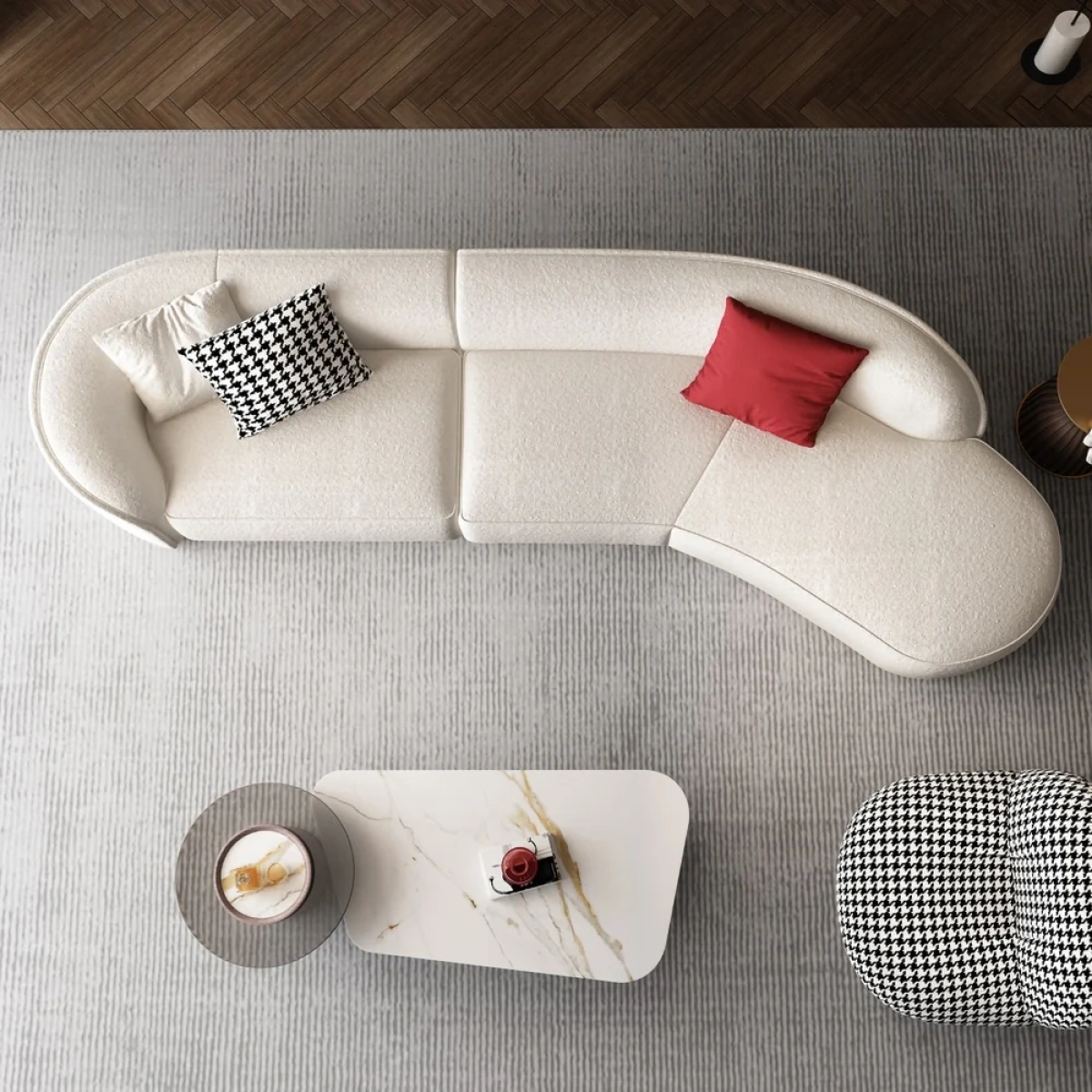 Mora L-Shaped Sectional Natural wood - Image 5