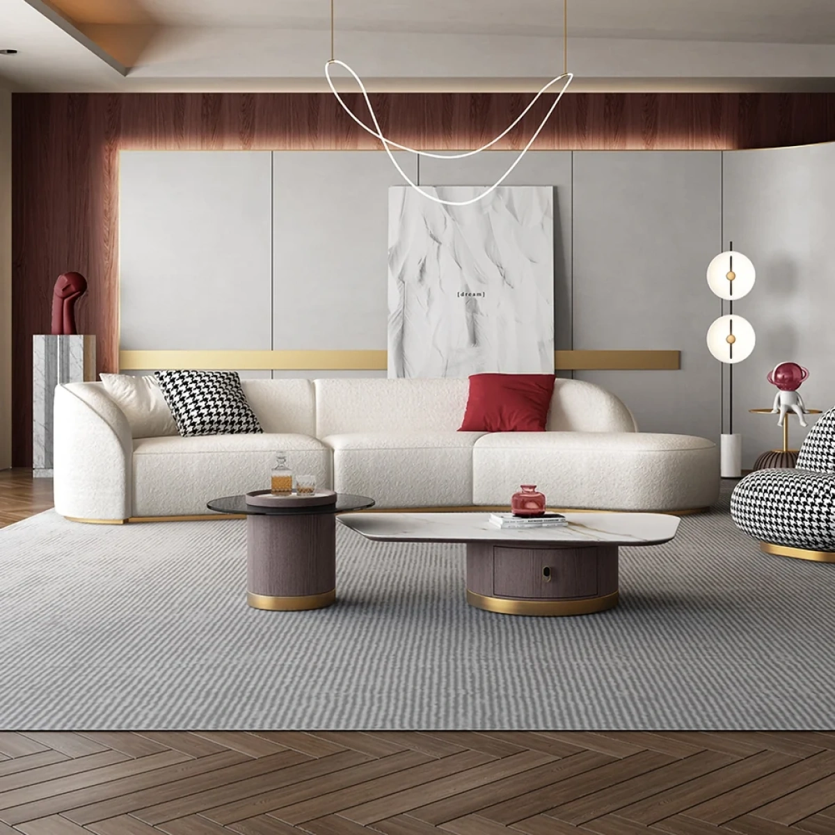 Mora L-Shaped Sectional Natural wood - Image 8