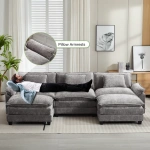 Plantos U Shaped Sectional Sofa - Natural wood - Image 8