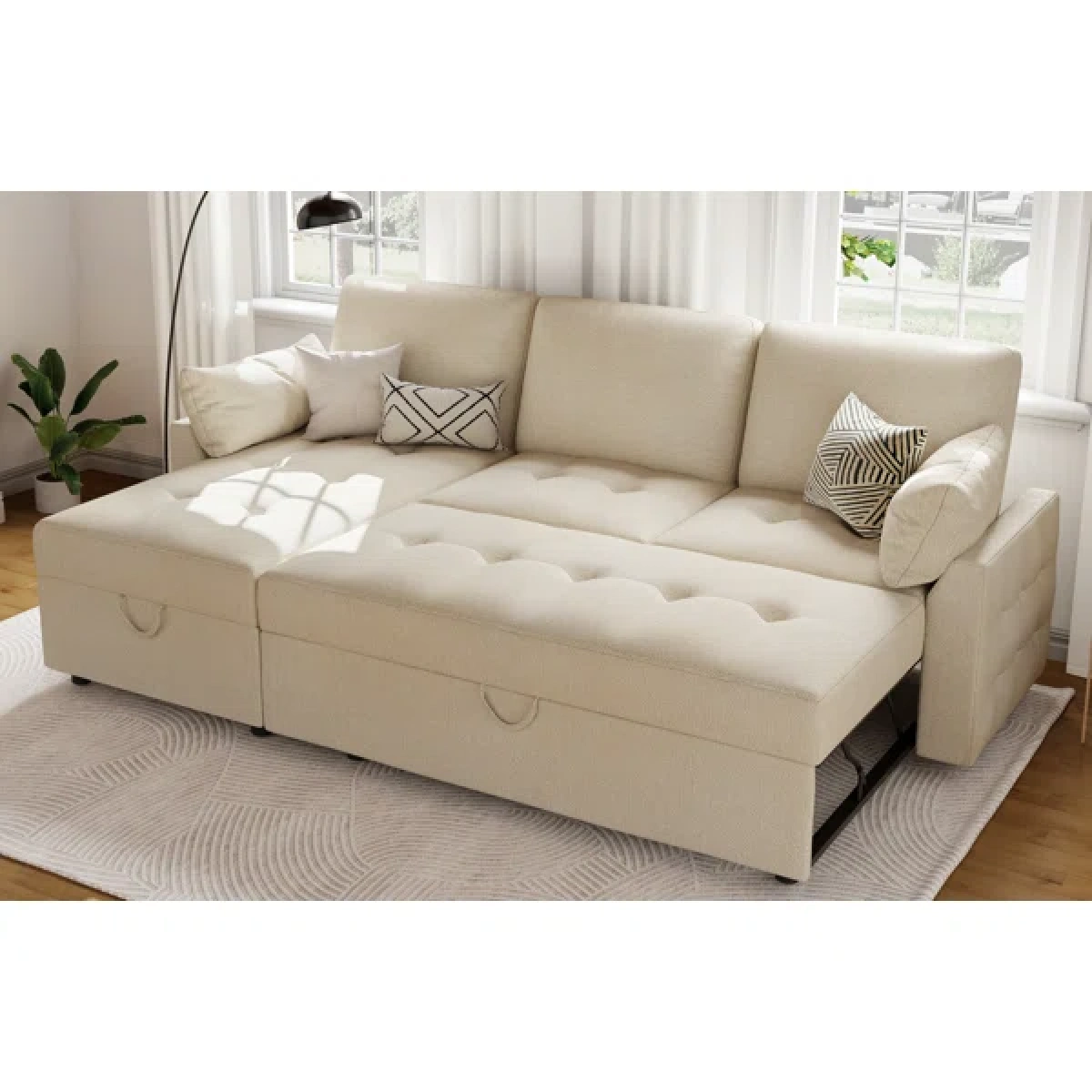 Golden L-Shaped Sectional - Image 1