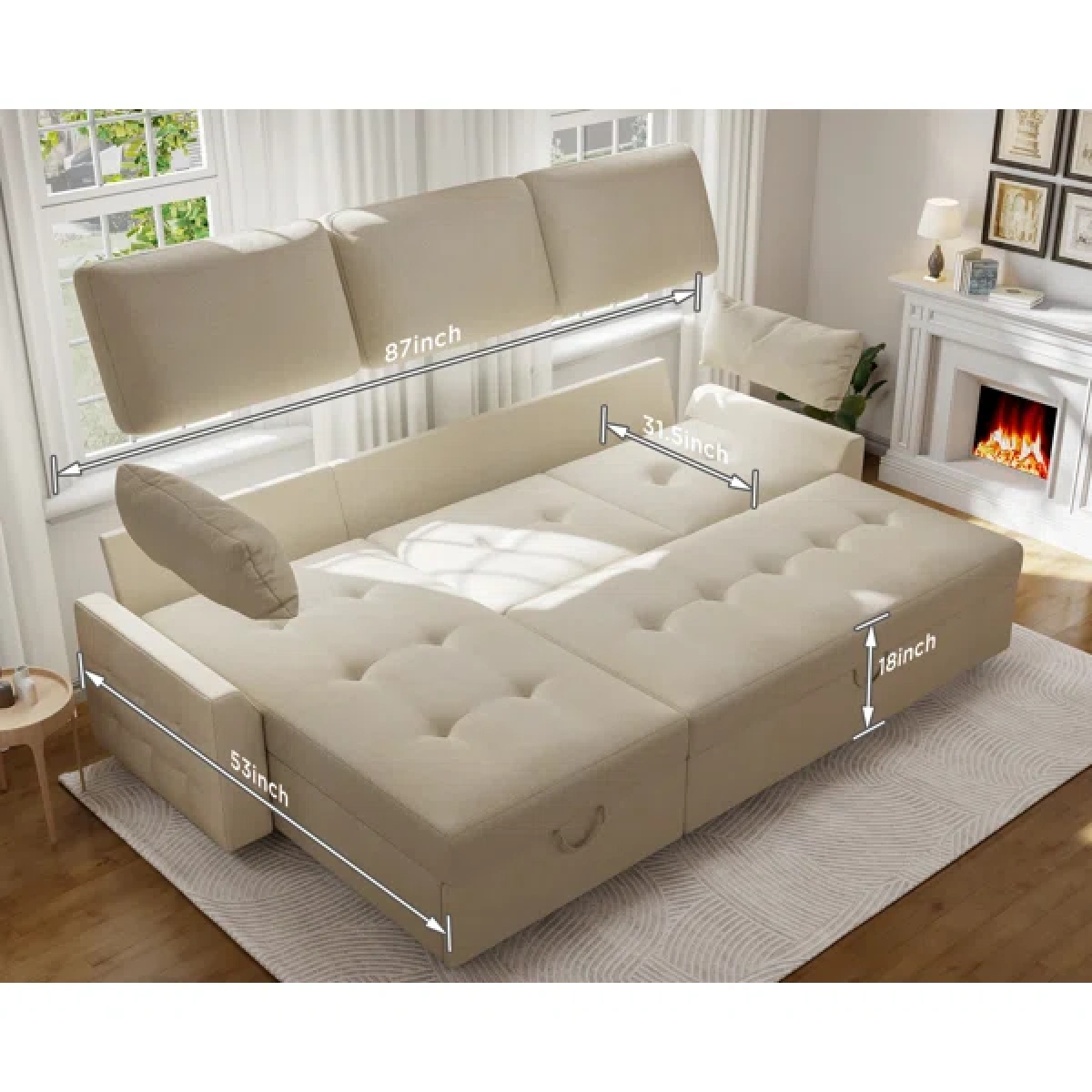 Golden L-Shaped Sectional - Image 5