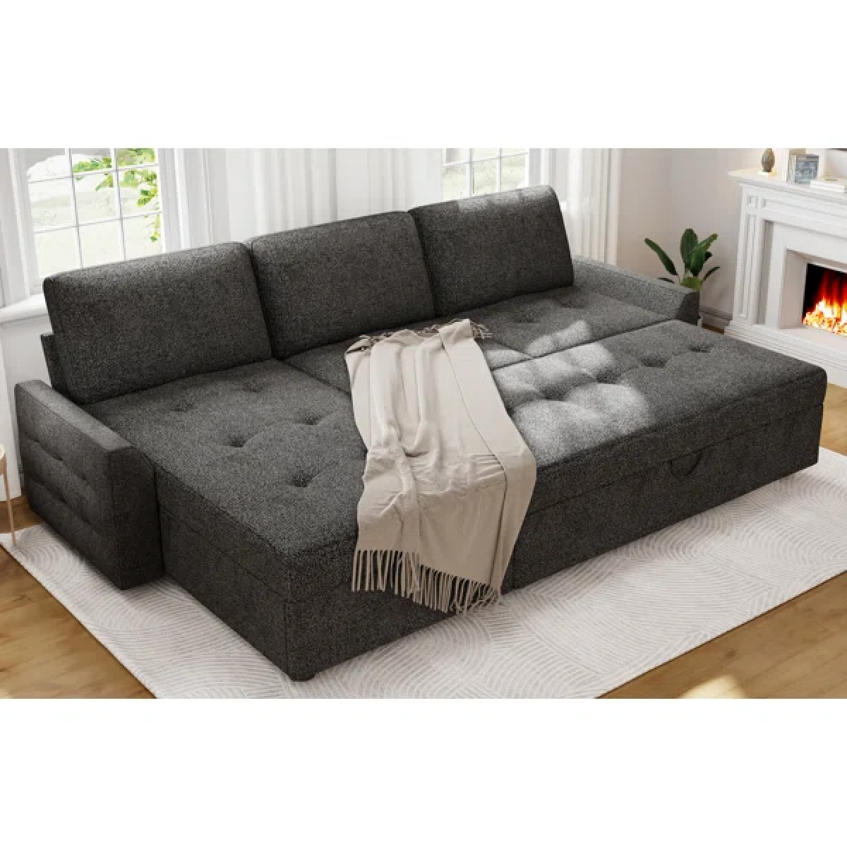 Golden L-Shaped Sectional - Image 7
