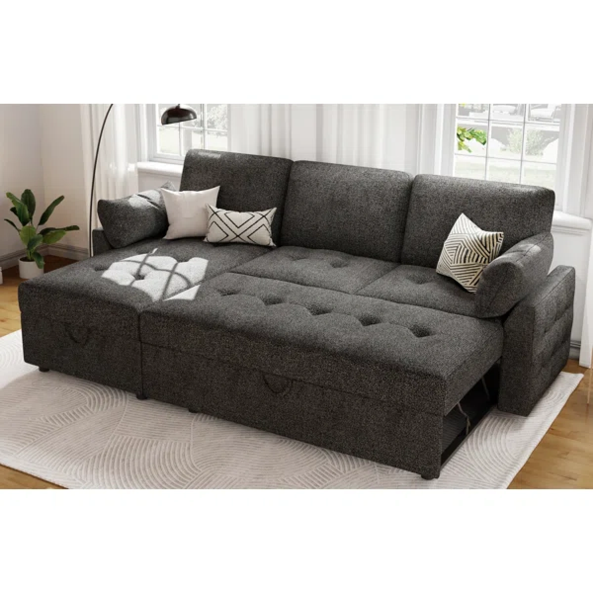 Golden L-Shaped Sectional - Image 8