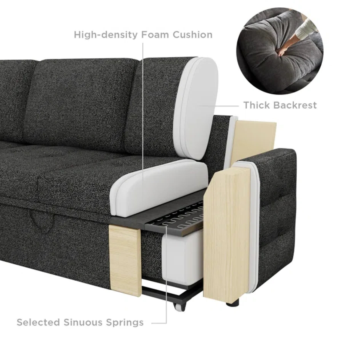 Golden L-Shaped Sectional - Image 12