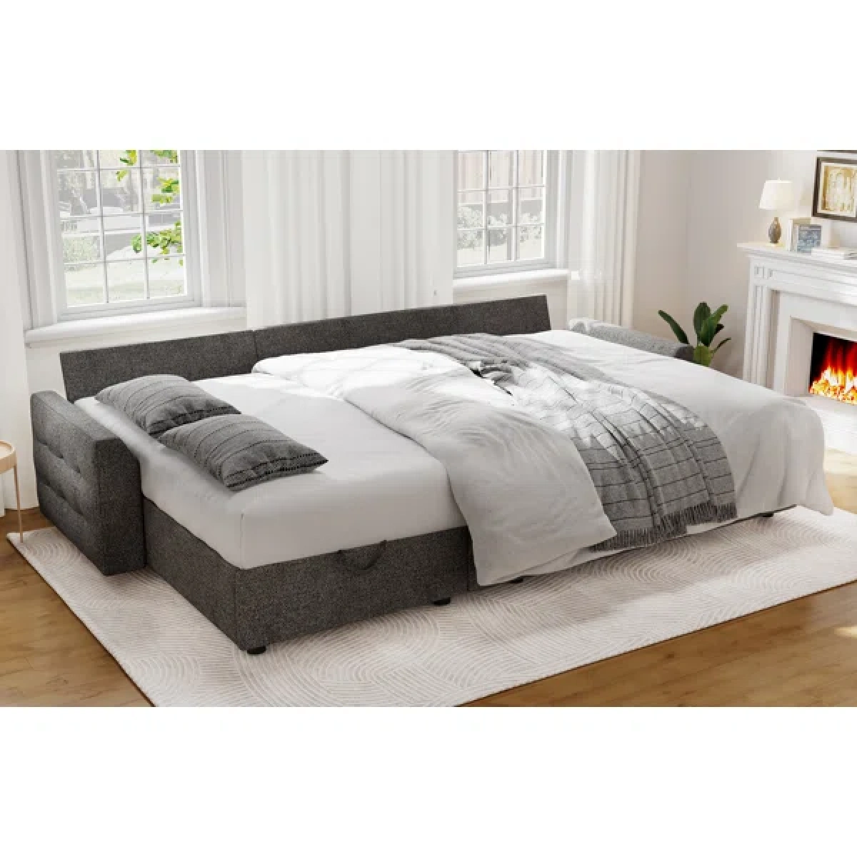 Golden L-Shaped Sectional - Image 13