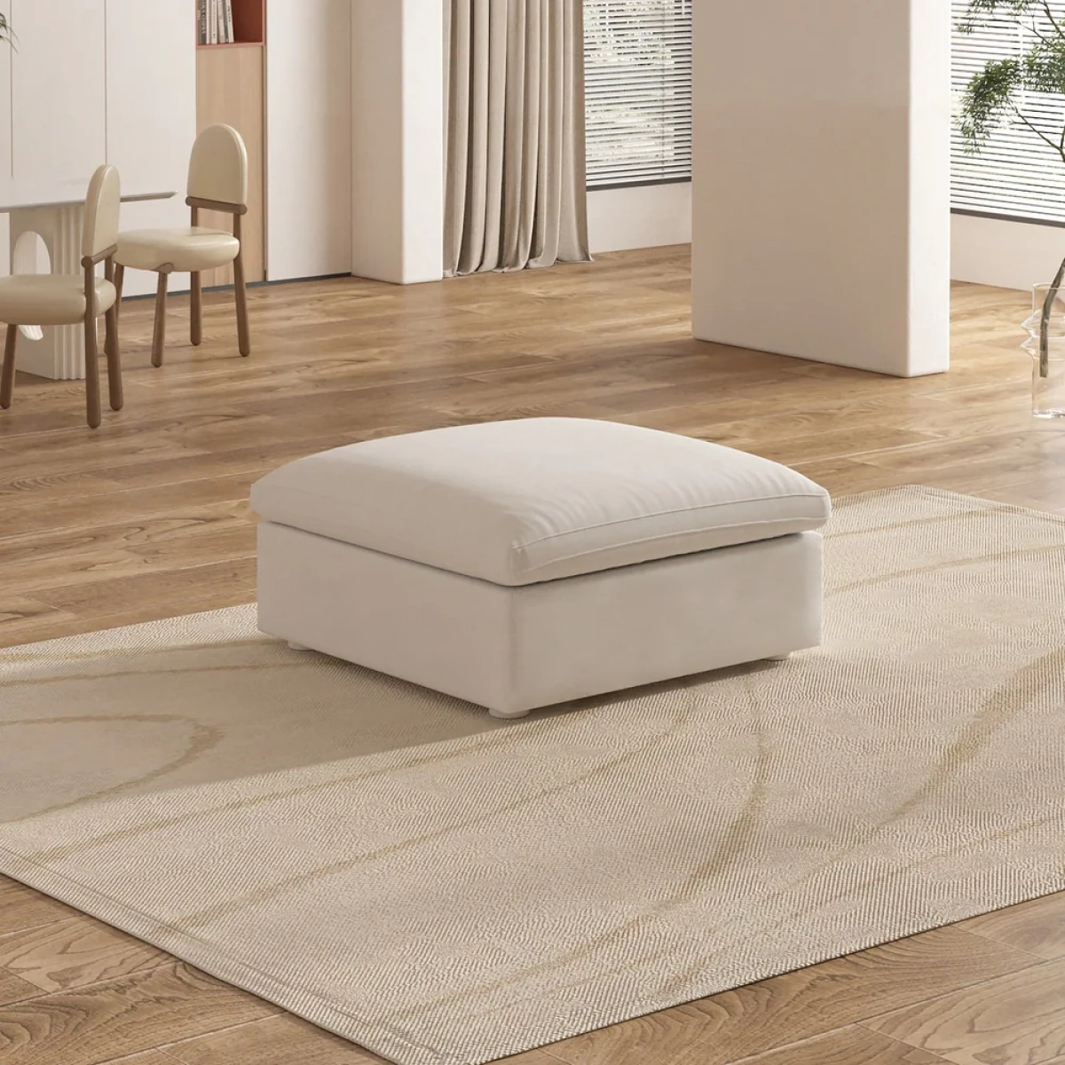 Delansy L-Shaped Sectional Natural wood - Image 4