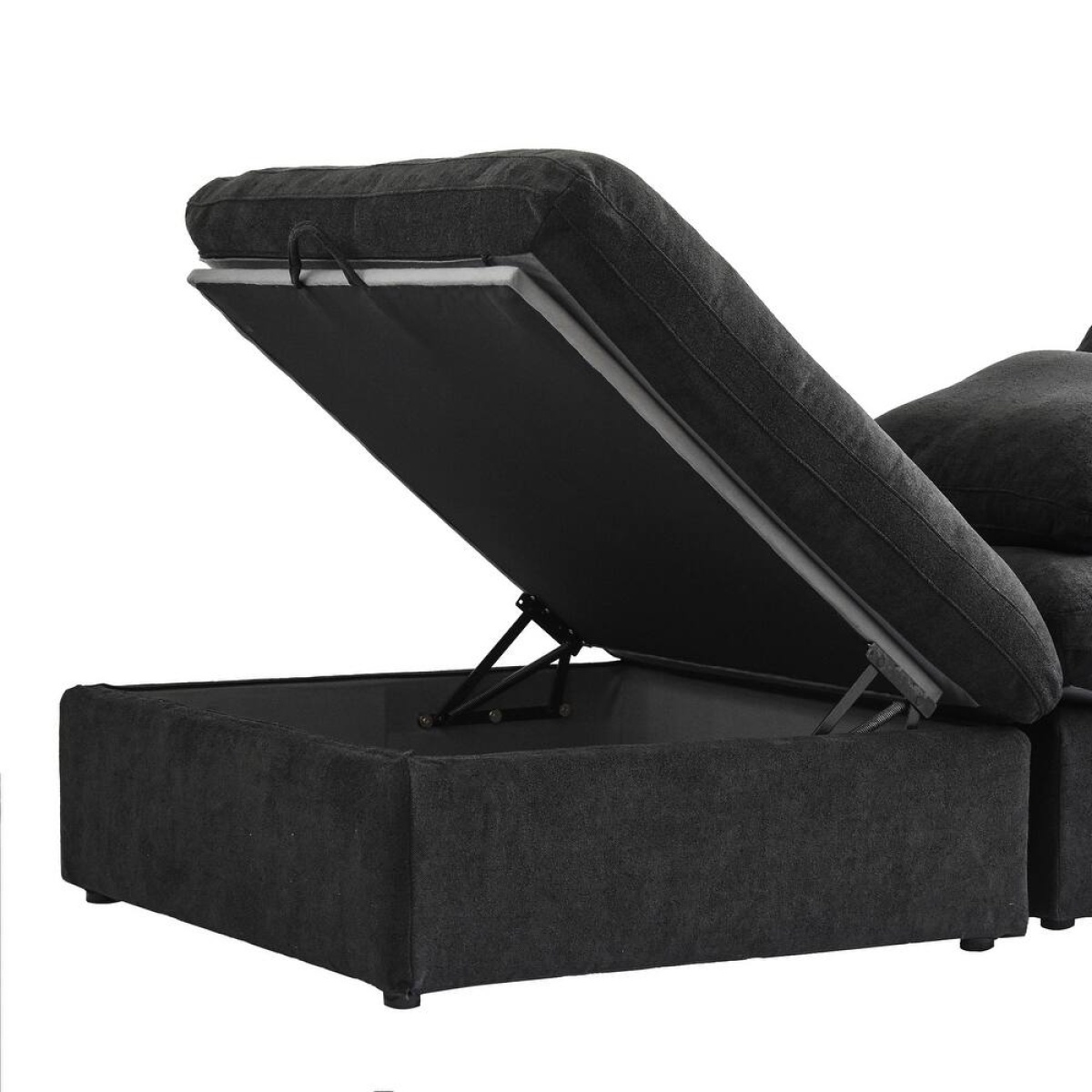 Delansy L-Shaped Sectional Natural wood - Image 9
