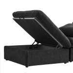 Delansy L-Shaped Sectional Natural wood - Image 9
