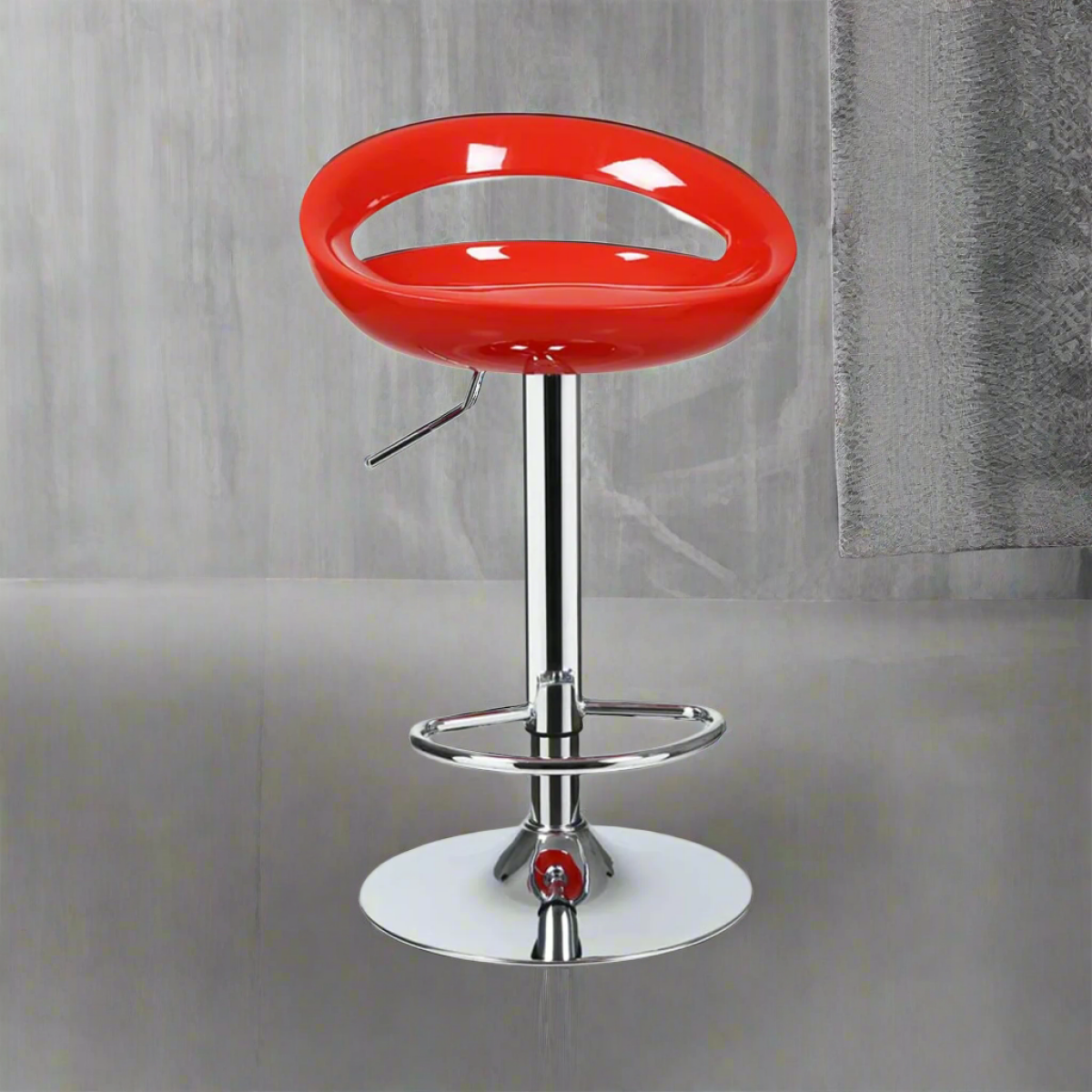 Tori Hydraulic Bar Stool - Red - Image 1