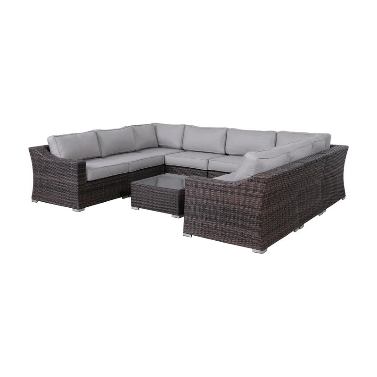 Rattan breaker corner suitabfor 8 peopin U shape - Image 4