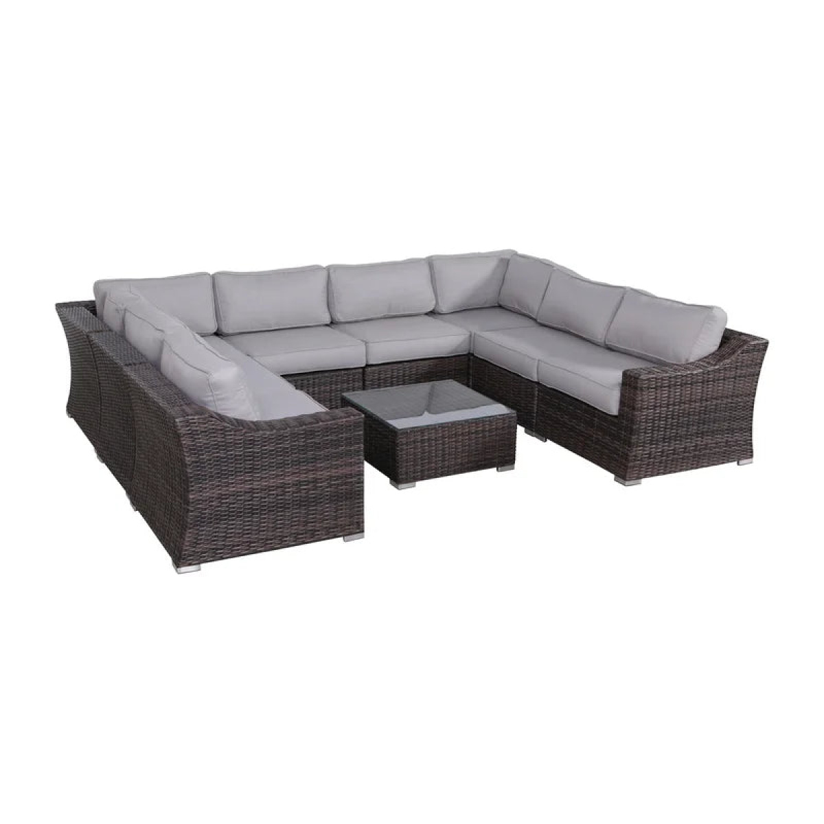 Rattan breaker corner suitabfor 8 peopin U shape - Image 6