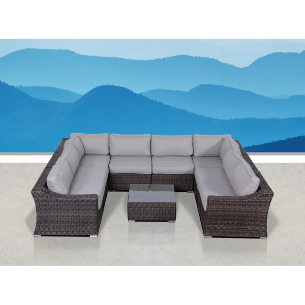 Rattan breaker corner suitabfor 8 peopin U shape