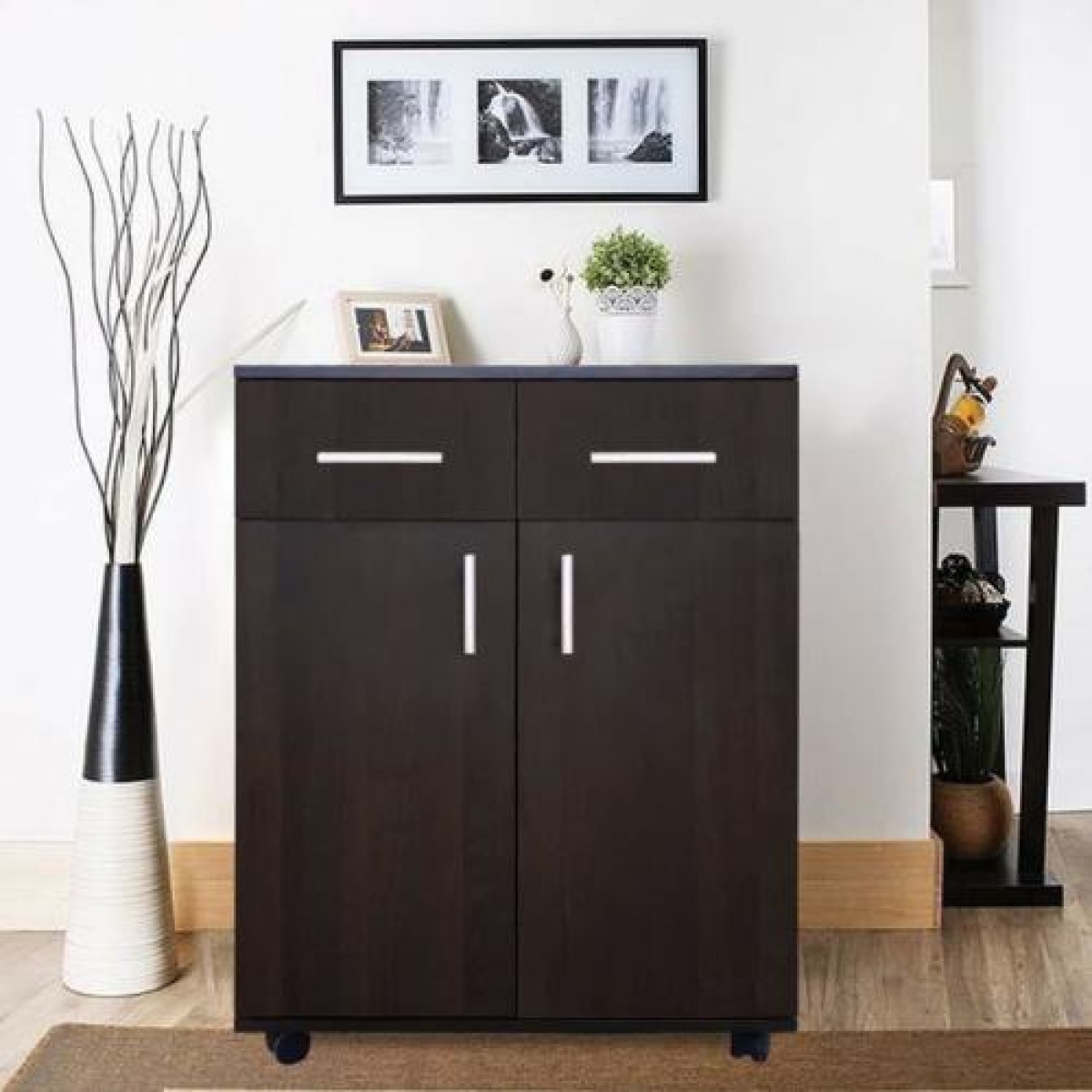 High quality MDF wooden shoe cabinet - OAL-003 - Image 1