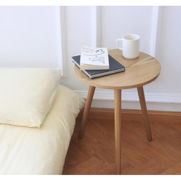 Side table made of MDF and beech wood - WAF-041