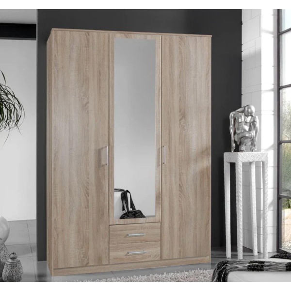 MDF wood wardrobe with melamine layer - KYN-107