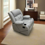 Lazy Boy red beech wood and imported suede leather - GAL-013
