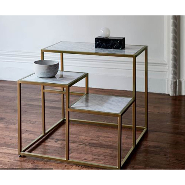 Andrea side table 55 * 50 marble