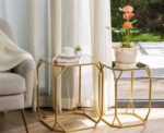 Barneria side table, iron, electrostatic paint