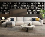 Beech wood corner with linen or velvet fabric - KYN-038