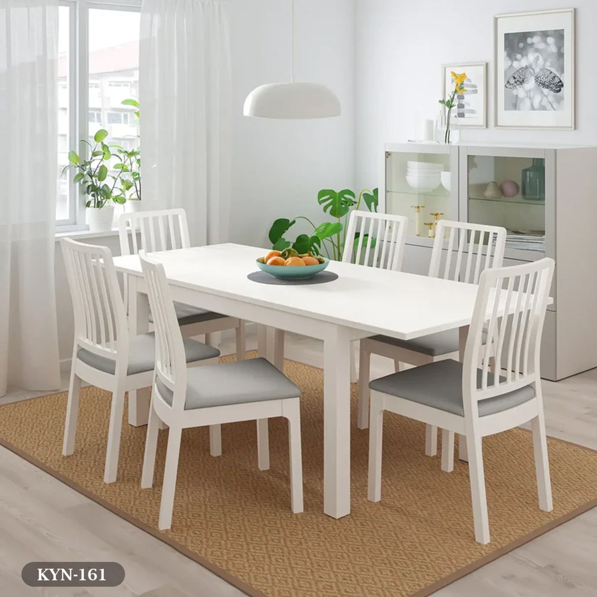 Dining table - 7 pieces of high quality beech wood - KYN-161 - Image 1