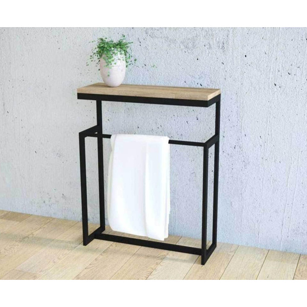 Iron and Melamine wood console - MTC-059