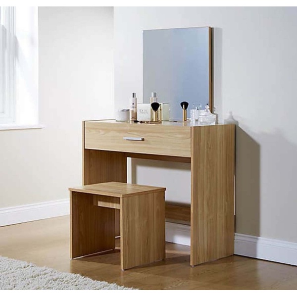 High quality MDF wood dresser with pouf - OSM-030
