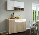 Two piece kitchen made of high quality MDF wood - O-SRH-133
