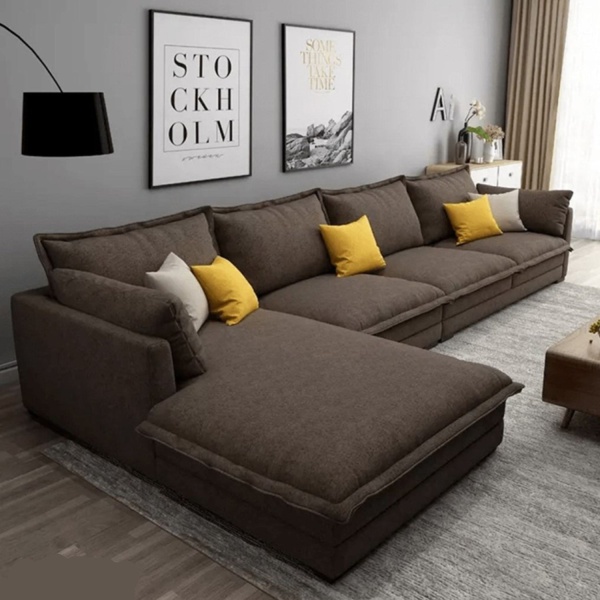 Beech wood corner with linen or velvet fabric - KYN-017