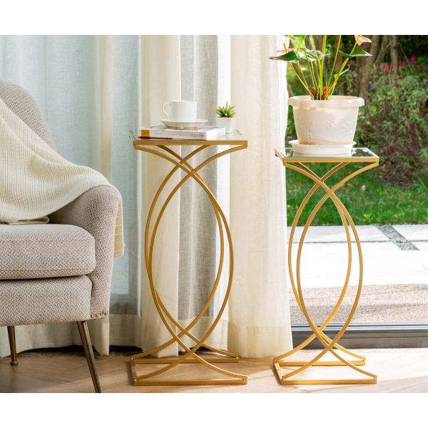 Barilla side table, iron, electrostatic paint