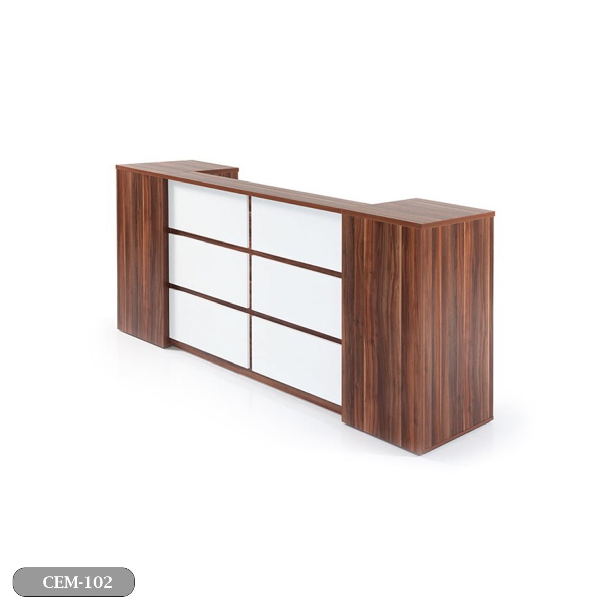 Reception desk - Reception Counter - Spanish MDF wood - CEM-102 - Image 2