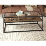Erica coffee table, 100 * 50, MDF wood and glass