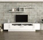TV table with additional units made of high-quality MDF wood - HFS-006
