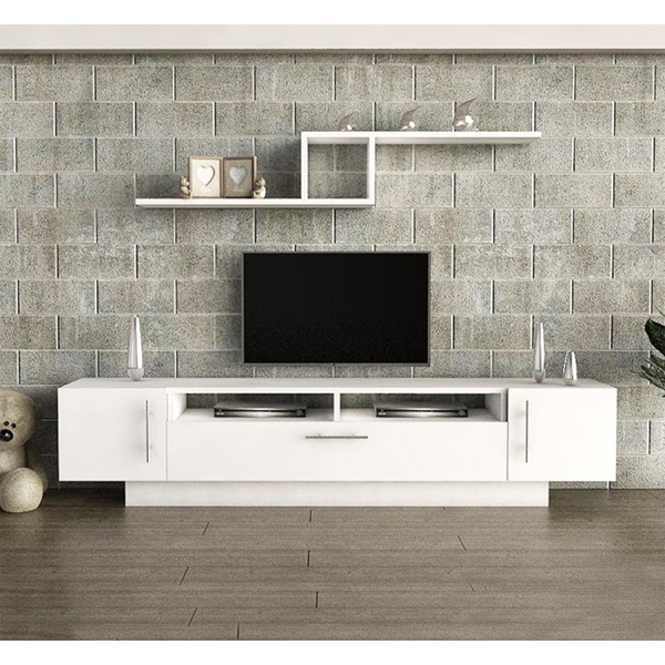 TV table with additional units made of high-quality MDF wood - HFS-006