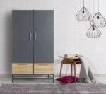MDF wood wardrobe with HPL layer - KYN-113