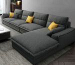 Beech wood corner with linen or velvet fabric - KYN-032