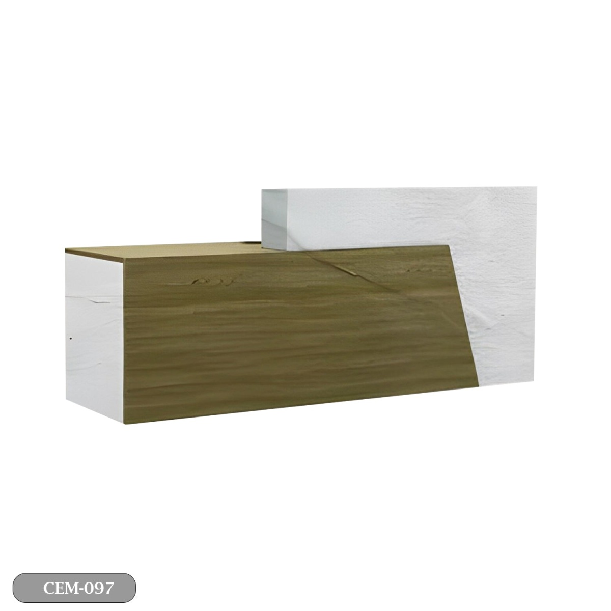 Reception desk - Reception Counter - Spanish MDF wood - CEM-097 - Image 2
