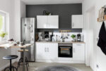 Complete kitchen with wood countertops with MDF layer - KYN-155