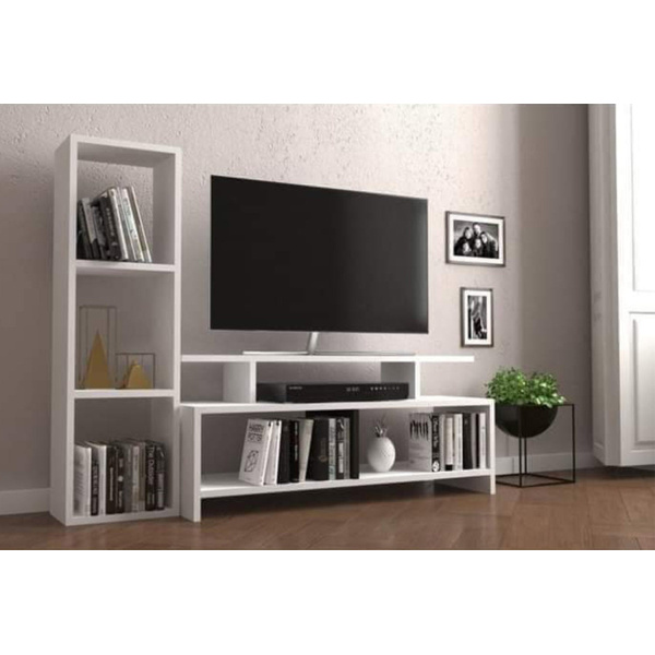 TV table with additional units made of high-quality MDF wood - HFS-004