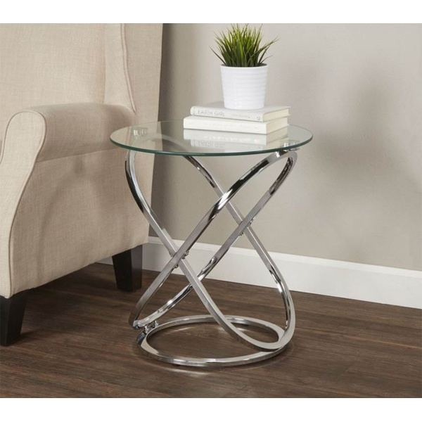 Berry side table 50 * 45 glass