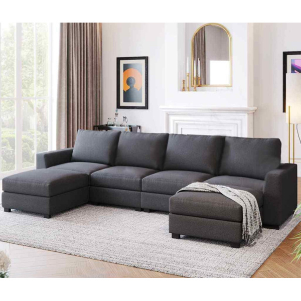 Beech wood corner with linen or velvet fabric - KYN-025