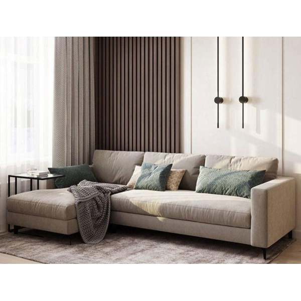 Beech wood corner with linen or velvet fabric - KYN-030