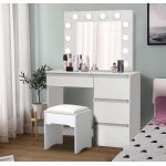 High quality MDF wood dresser with pouf - OSM-055
