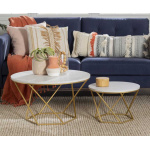 Seville set of 2 coffee tables with marble