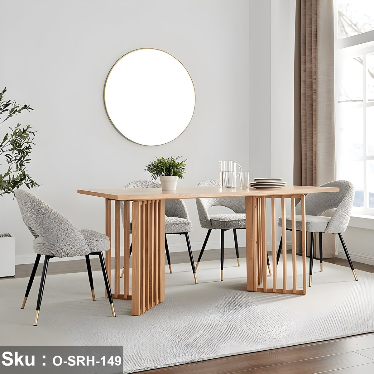 Wooden dining set - O-SRH-149 - Image 1