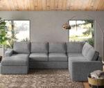 Beech wood corner with linen or velvet fabric - KYN-079