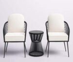 Set of 2 chairs and a table made of rattan - OS-282