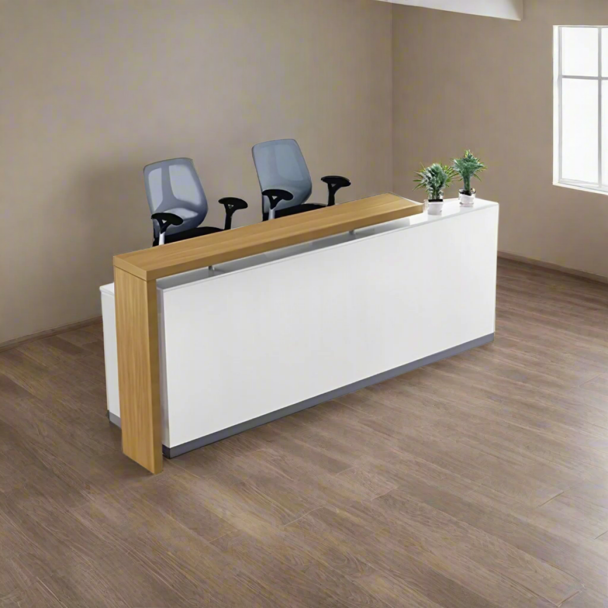 Reception desk - Reception Counter - Spanish MDF wood - CEM-098 - Image 1