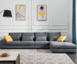 Beech wood corner with linen or velvet fabric - KYN-022